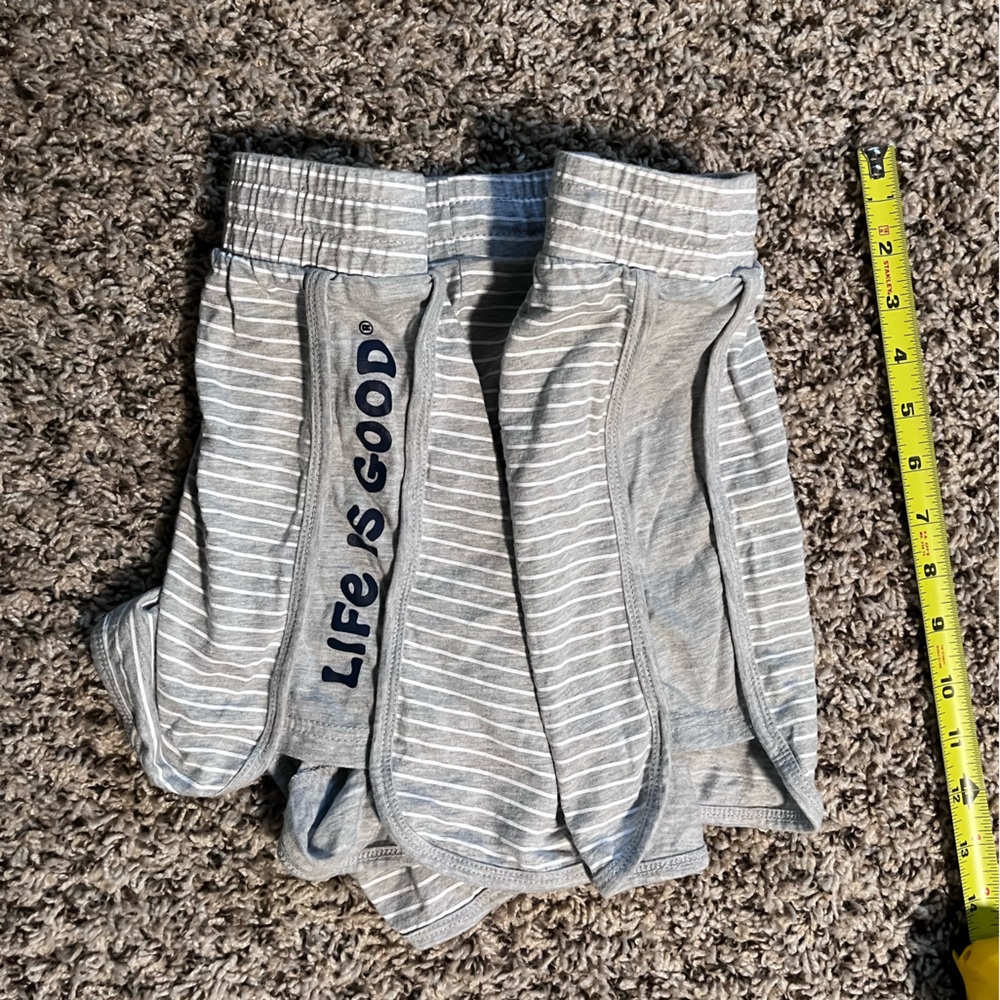 Life Is Good Women's Gray & White Sleepwear Shorts – Size Medium – Ultra Soft - Picture 7 of 7